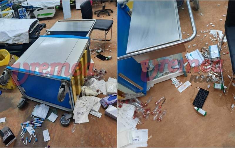 Un pacient ajuns la Unitatea de Primiri Urgențe a Spitalului Județean Vaslui a devastat salonul și a distrus aparatura medicală
