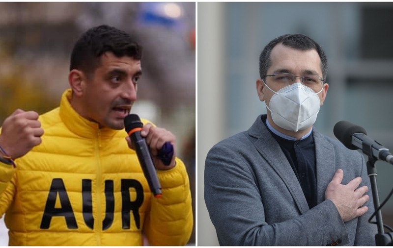 George Simion, la discuții cu Vlad Voiculescu, la o zi după ce i-a cerut demisia de la Ministerul Sănătății