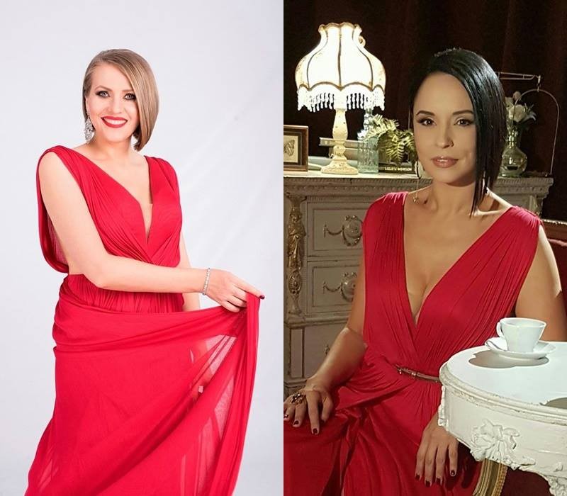 Mirela Boureanu Vaida și Andreea Marin, îmbrăcate în aceeași rochie. Care a purtat-o mai bine