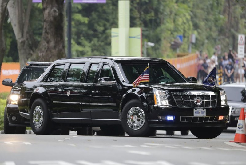 Donald Trump ajunge pe insula Sentosa (FOTO: EPA)