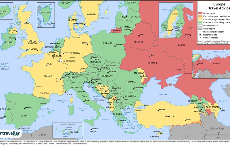 România, considerată mai sigură decât Franța, Germania și Regatul Unit, de Guvernul Australiei