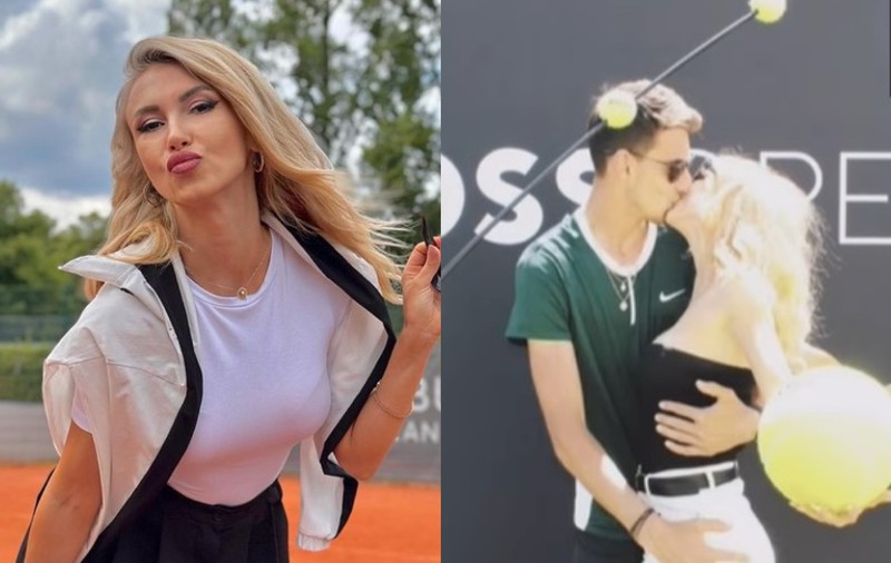 Sărut între Andreea Bălan și Victor Cornea. Unde se află îndrăgostiții și cum s-au pozat