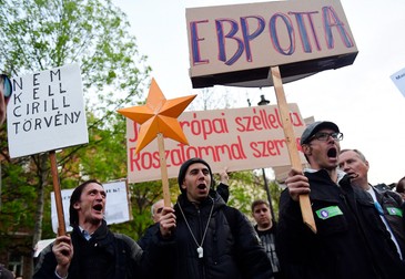 Proteste la Budapesta împotriva Rusiei