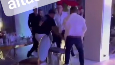 Bătaie la o nuntă din Craiova. Foto Captură video