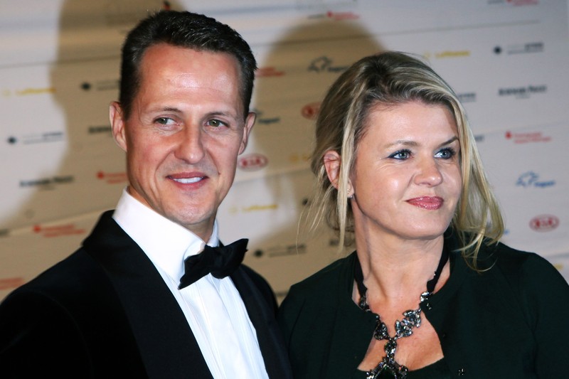 Michael Schumacher, alături de soția lui, Corinna Schumacher