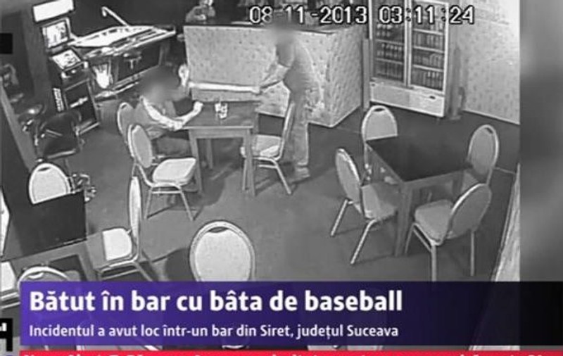 INCREDIBIL! Bătaie cu bâta de baseball într-un bar din Suceava. TOTUL A FOST FILMAT! | VIDEO