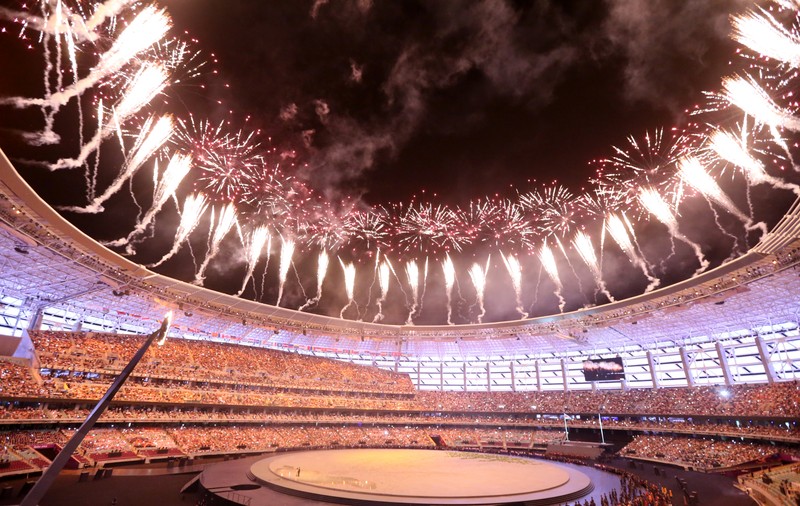 Festivitate grandioasă de deschidere a Jocurilor Europene. Alin Moldoveanu, liderul României