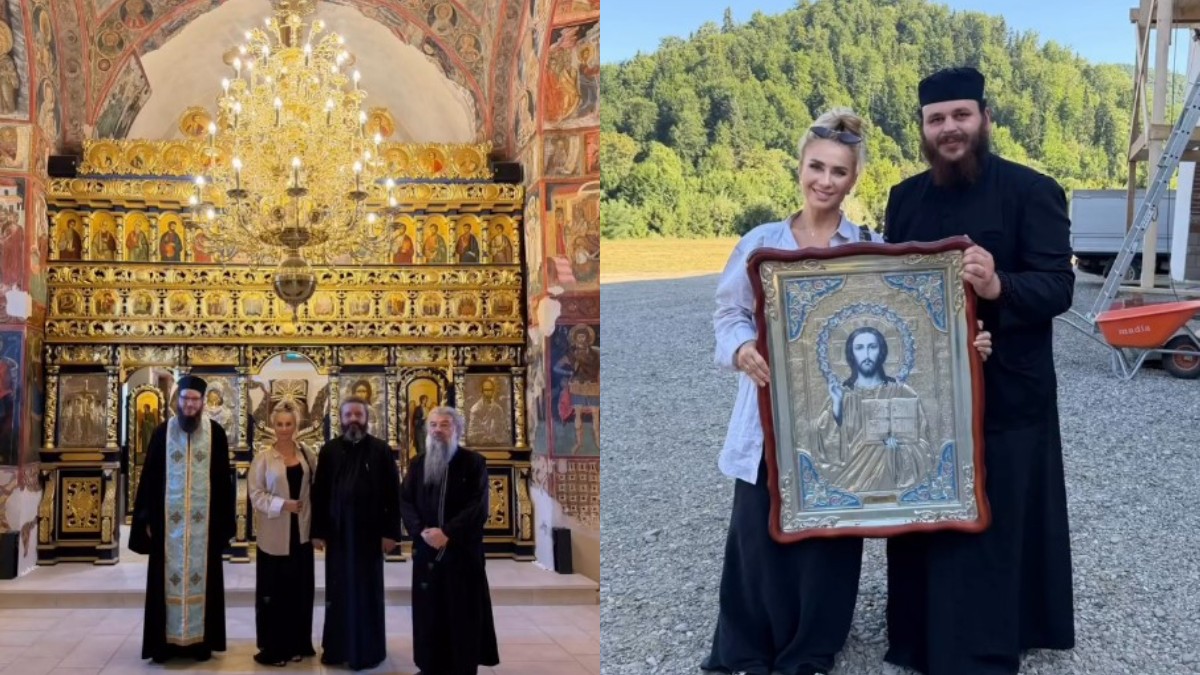 Anamaria Prodan a fost în pelerinaj