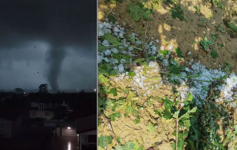 Furtuni violente în nordul Italiei. O tornadă s-a format lângă Milano. Grindina a distrus culturile în mai multe zone