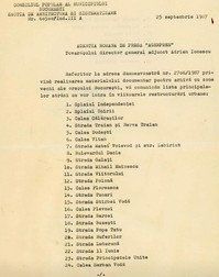 Prima pagină a documentului