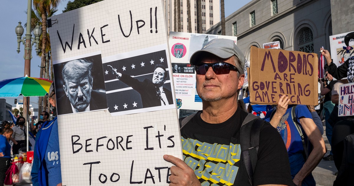 Proteste Donald Trump Not My President's Day Protests Los Angeles