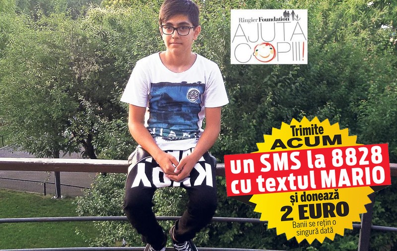 Mario are nevoie de 4.000 de euro ca să nu devină orb! Băieţelul mai vede doar cu 40% din ochiul stâng