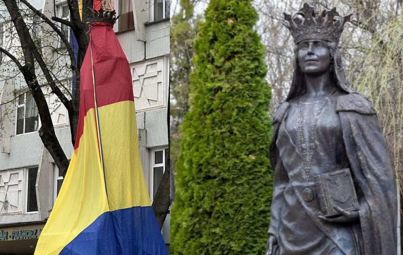 Statuia reginei Maria, dezvelită la Chișinău