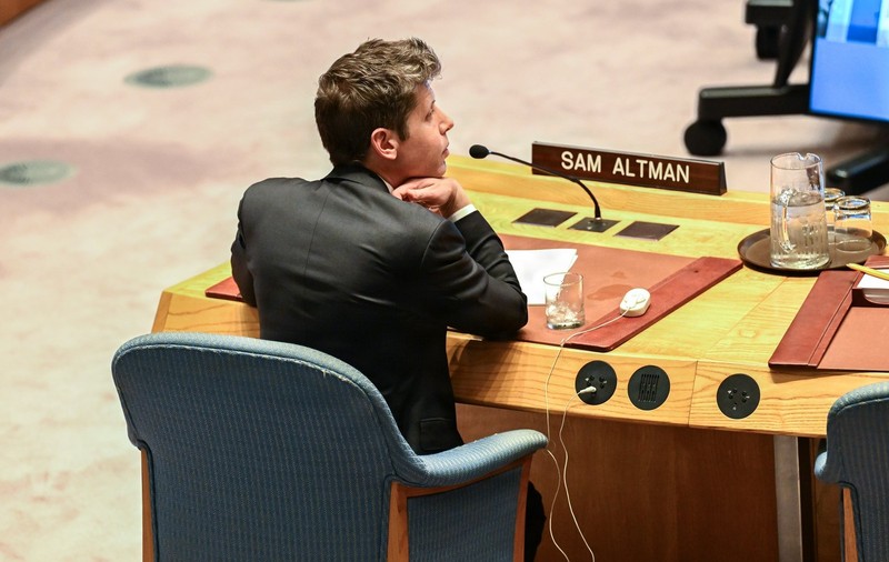 Sam Altman, directorul executiv al OpenAI, a participat miercuri la o ședință a Consiliului de Securitate al ONU pe tema inteligenței artificiale Sursa foto: Profimedia