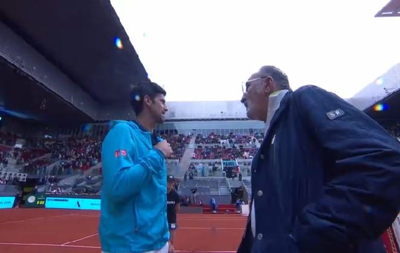 Meciul Novak Djokovic - Feliciano Lopez s-a jucat cu acoperișul tras după ce Ion Țiriac a discutat cu cei doi jucători de tenis