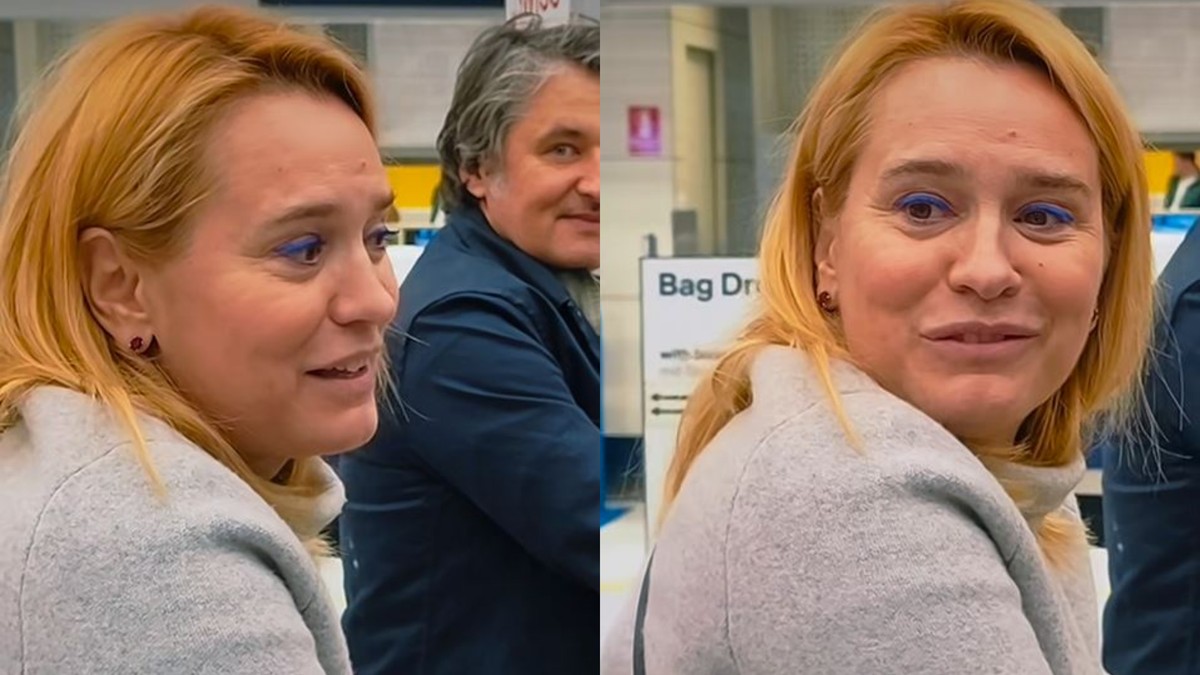 Andreea Esca în aeroport