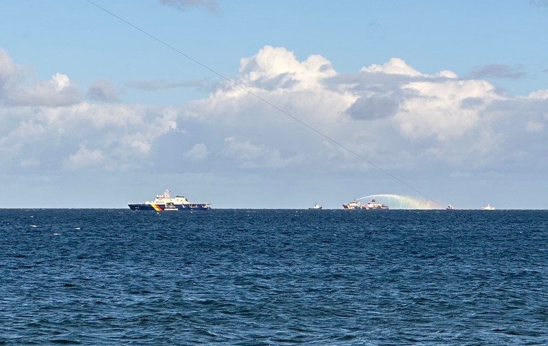 Un petrolier încărcat cu 640 de tone de țiței a luat foc în Marea Baltică