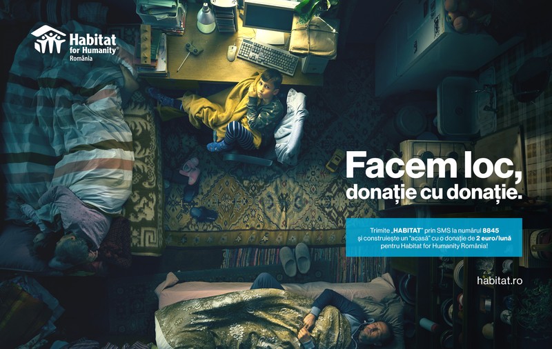 Împreună facem loc, donație cu donație – O nouă campanie de strângere de fonduri de la Habitat for Humanity România
