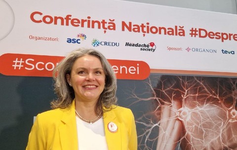 Cristina Vladau pacienta cu migrena si vicepresedintele Asociatiei pentru Sanatatea Creierului Foto Alexandra Manaila Libertatea
