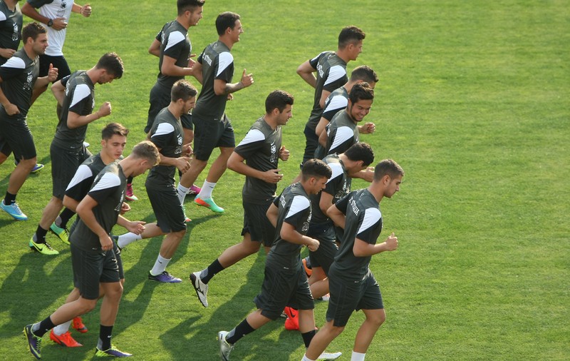 FOTO/ Steliștii continuă pregătirile. ^Exercițiile de finalizare, printre prioritățile lui Costel Gâlcă 