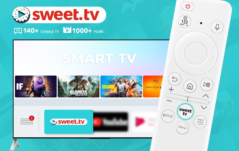 SWEET.TV pe televizoarele Samsung: Filmele și canalele tale favorite acum la îndemâna ta!