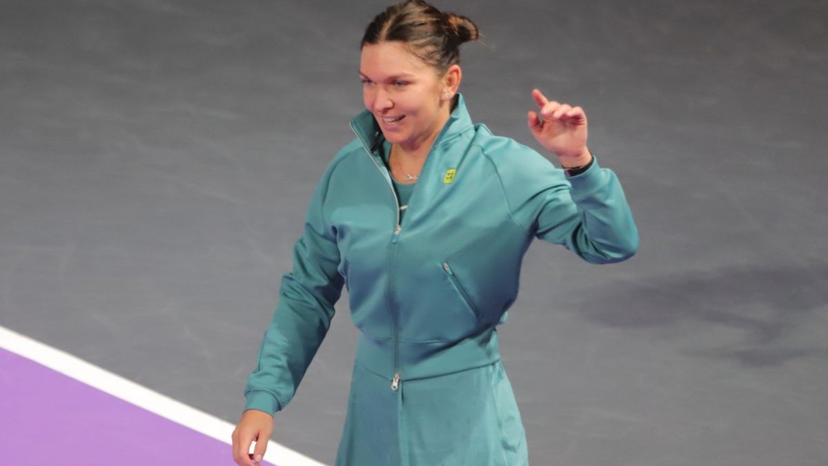 Simona Halep dupa meciul de tenis cu Lucia Bronzetti (Italia) din cadrul turneului Transilvania Open de la Cluj-Napoca, marti 4 februarie 2025