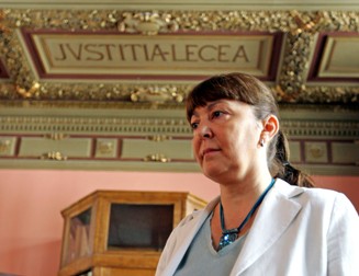 Monica Macovei, pe vremea când era ministru al justiției, în 2006 | Foto: Hepta