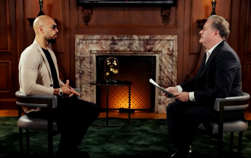Andrew Tate ironizează acuzațiile grave care i se aduc de către DIICOT, într-un interviu realizat de Piers Morgan în România: „Sunt acuzat că am ajutat fete să facă vizualizări pe TikTok”