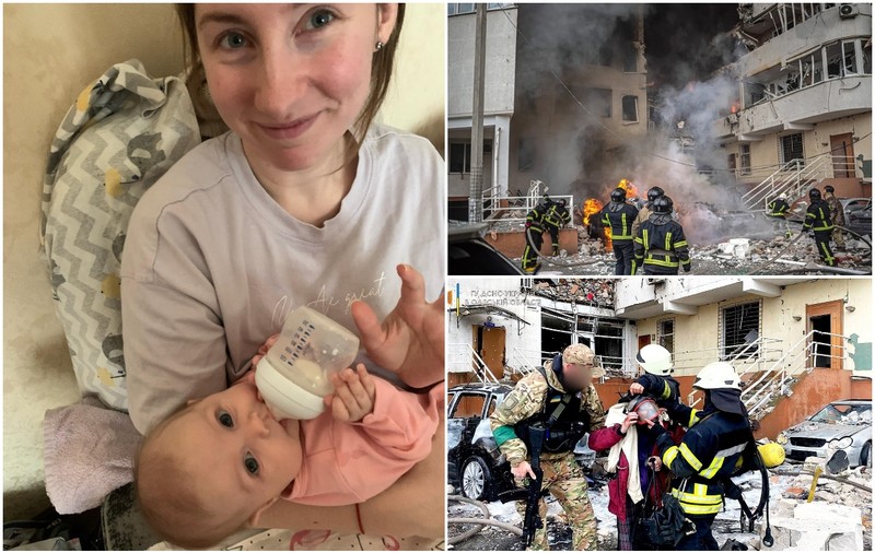 O tânără mamă și fiica ei de 3 luni au fost ucise de rachetele rusești care au lovit un bloc din Odesa