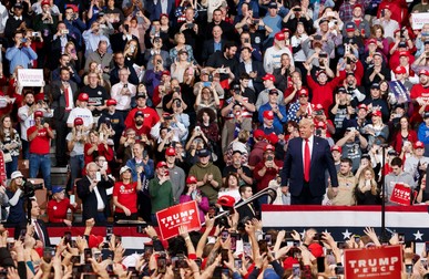 Donald Trump, dezlănțuit în fața electoratului