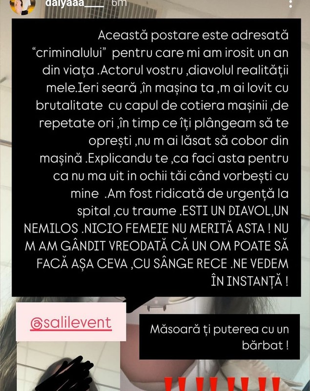 Levent Sali și-ar fi bătut soția la două luni de la nuntă. Acuzațiile grave făcute de Dalia: „Diavolul realității mele”