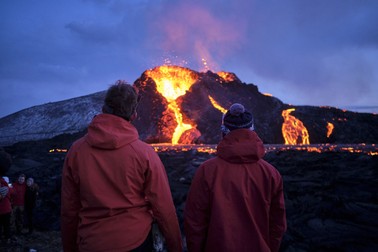 Erupția unui vulcan din Islanda
