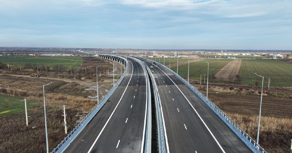 O autostradă din România aflată în construcție