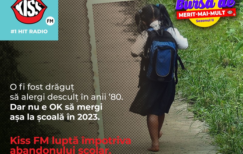 Kiss FM luptă împotriva abandonului școlar și lansează a doua ediție a campaniei Bursa de Merit Mai Mult