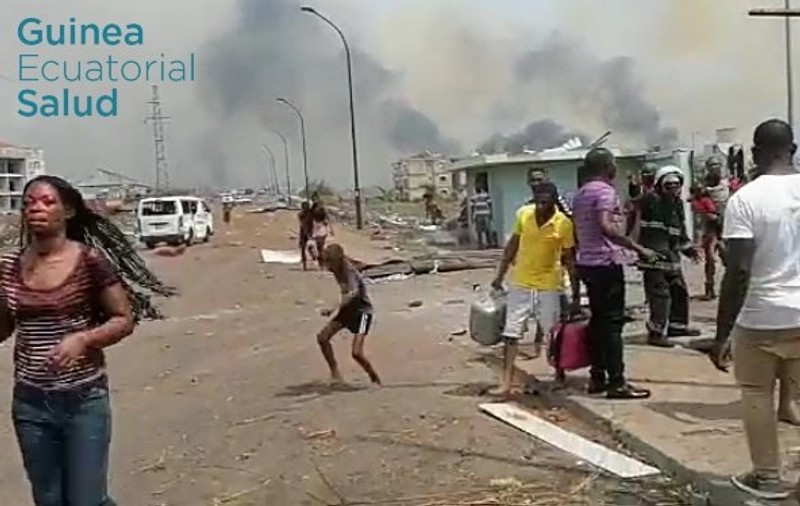 15 morți și peste 500 de răniți, după o serie de explozii la un depozit de muniție din Guineea Ecuatorială. Cartiere întregi din capitală au fost spulberate