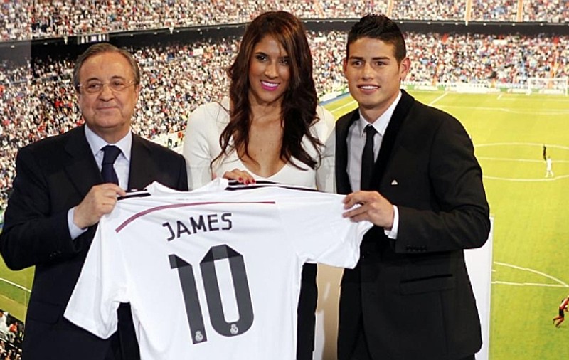 James Rodriguez îşi aduce soţia să joace volei pentru Real Madrid