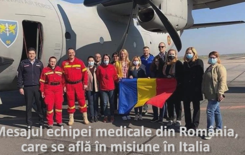 Mesajul de Paşte al echipei medicale din România, aflată în misiune în Italia: "Viaţa începe acolo unde se termină frica"