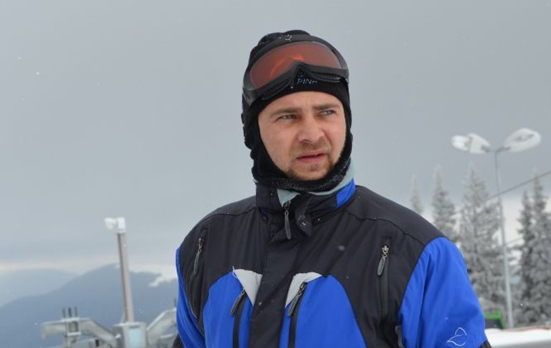 Cosmin Seleşi la un concurs de ski: "Am fost depăşit de un domn de 75 de ani" | FOTO