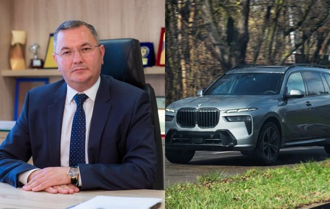 Managerul Maternității Iași merge la muncă cu un BMW de peste 100.000 de euro, luat pe firma tatălui său, un pensionar de 76 de ani