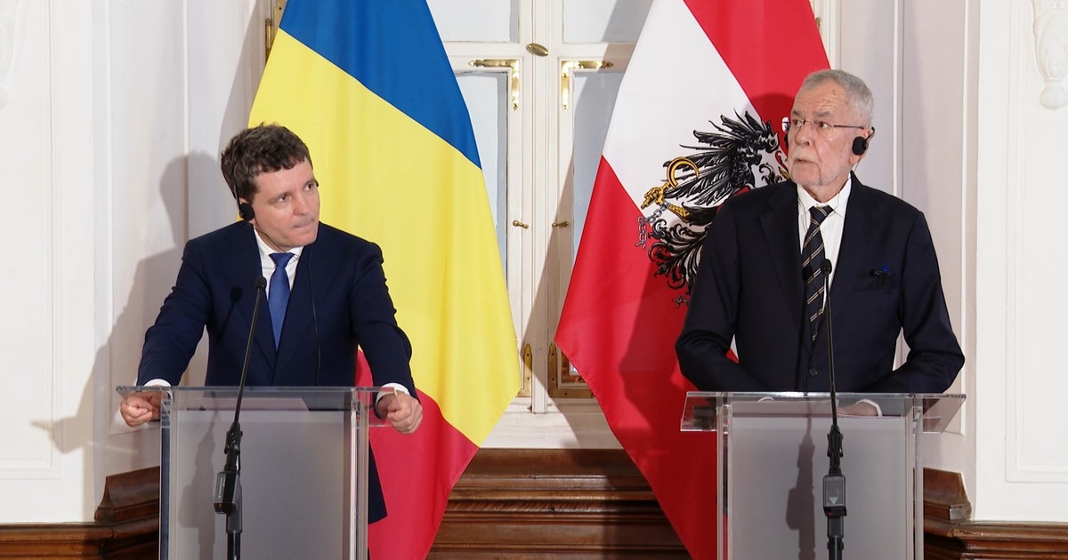 Preşedintele Austriei, Alexander Van der Bellen, lângă Nicușor Dan, la conferința de presă de la Salzburg