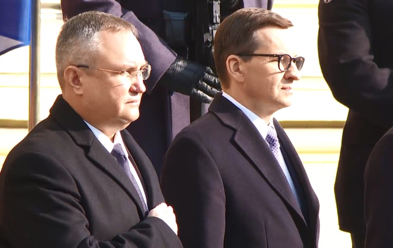 Premierul Nicolae Ciucă, la Varşovia, la  şedinţa comună a Guvernelor Poloniei şi României. În programul zilei, o întrevedere cu președintele Andrzej Duda