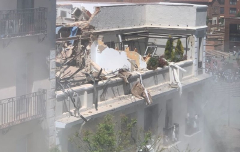 Doi morți și 18 răniți, după o explozie puternică într-o clădire din centrul Madridului