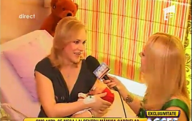 Gabi Vrânceanu Firea, despre fiul ei: "Mănâncă, doarme şi nu chinuie asistentele"