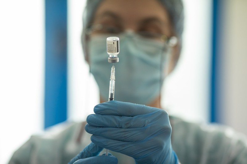 La SJU Călăraşi sunt vaccinaţi şi pacienţi din etapa a doua