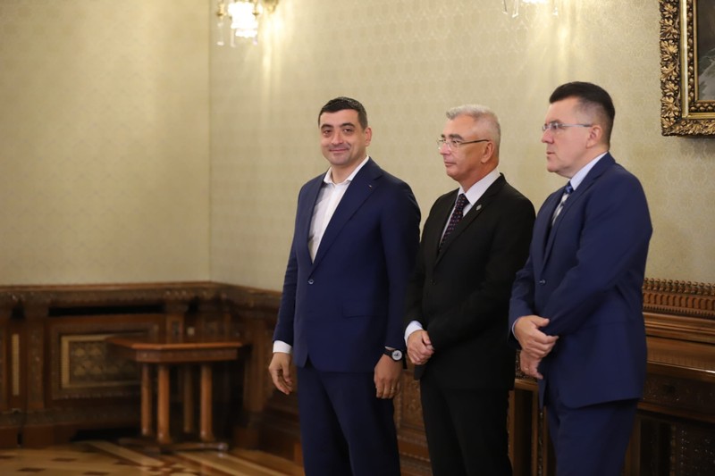 Liderii AUR la Palatul Cotroceni, București, 17 septembrie 2026. Sursa foto: Dumitru Angelescu/Libertatea