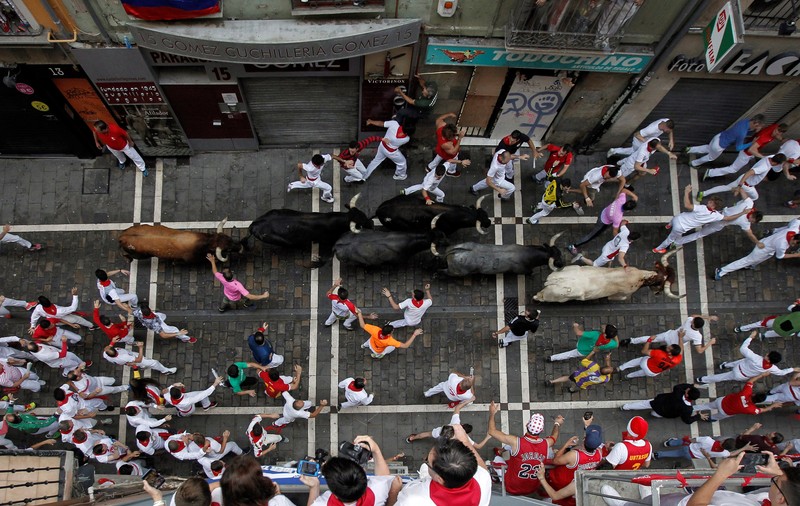 Peste 40 de persoane au fost rănite în timpul sărbătorii de la Pamplona în 2018