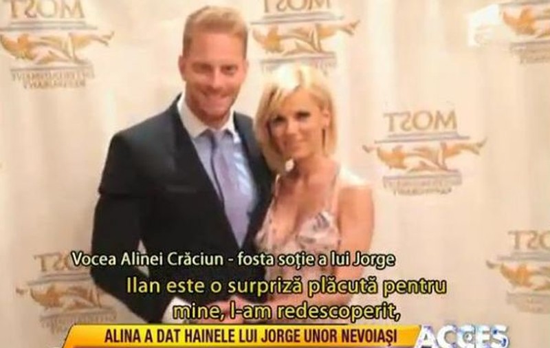 Fosta soţie a lui Jorge i-a dat hainele acestuia celor nevoiaşi