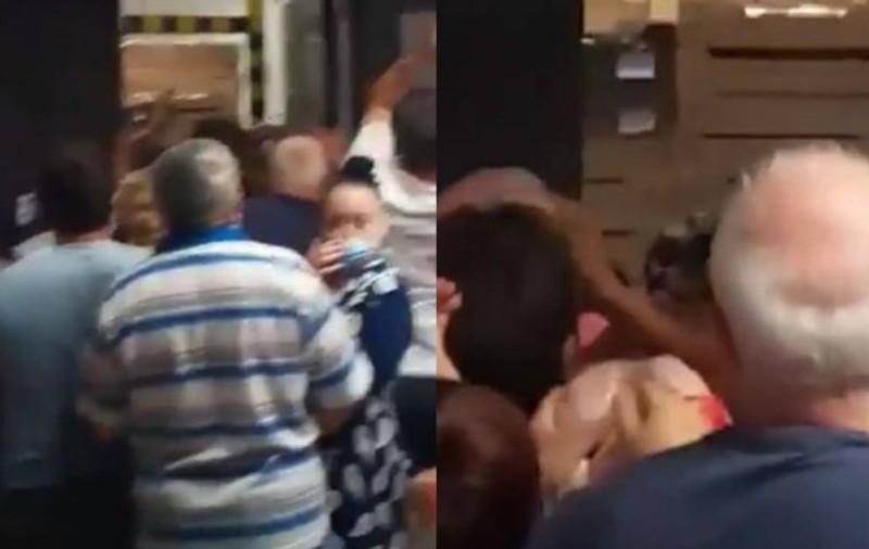 VIDEO | Bătaie pe pui congelați la ofertă, la un supermarket din Brăila