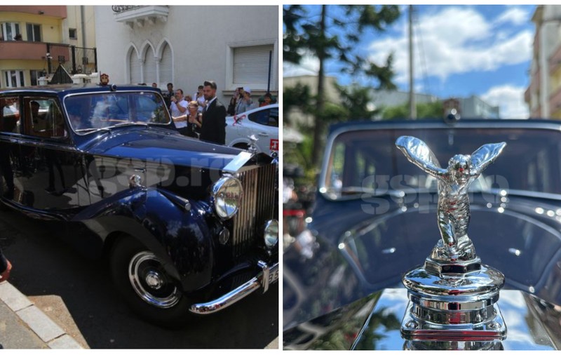 Kira Hagi și Thomas Ferfelis au venit la nuntă într-o mașină a lui Ion Țiriac. Exemplarul a aparținut ducesei de Kent