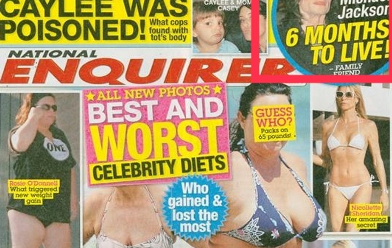 National Enquirer a anunţat moartea lui Michael cu o precizie şocantă